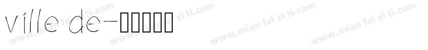 ville de字体转换